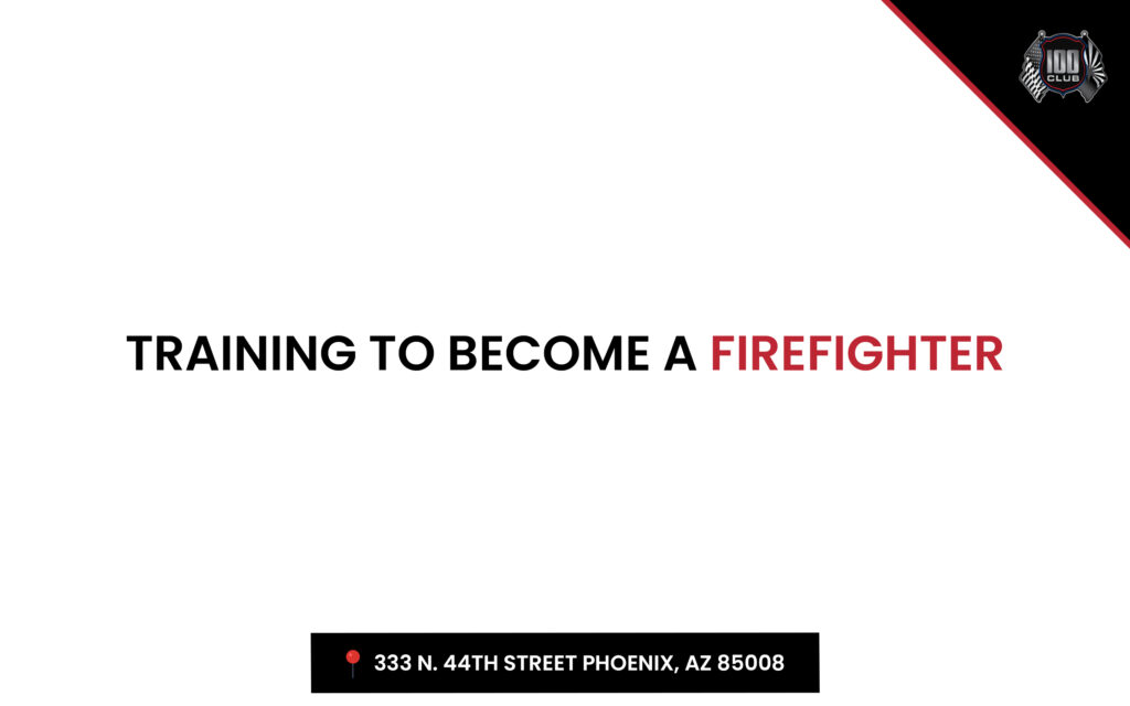 Training to become a firefighter